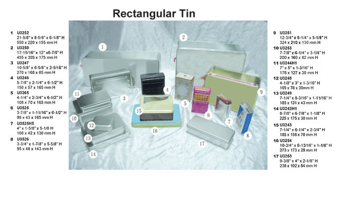 Rectangular Tin Box