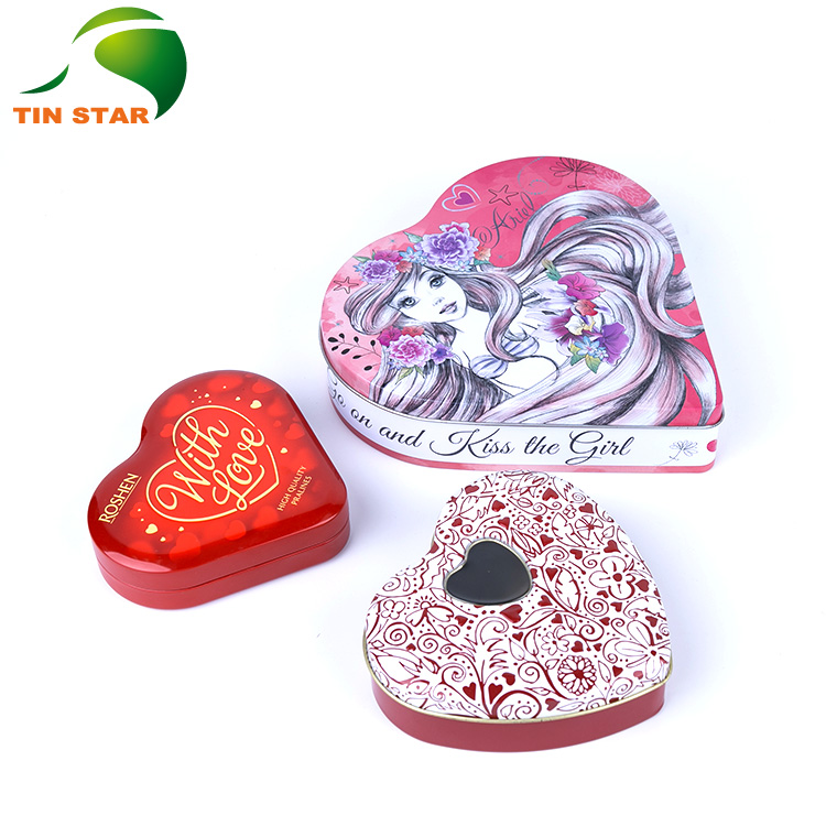 Heart Shaped Candy Tins