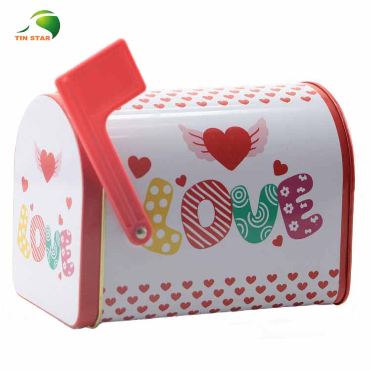 Mailbox Shaped Cookie Tin Box