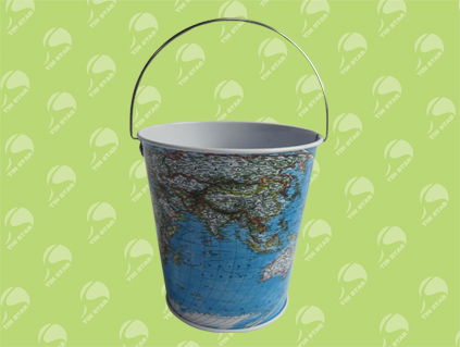 u8804 Tin Bucket & Trash Can